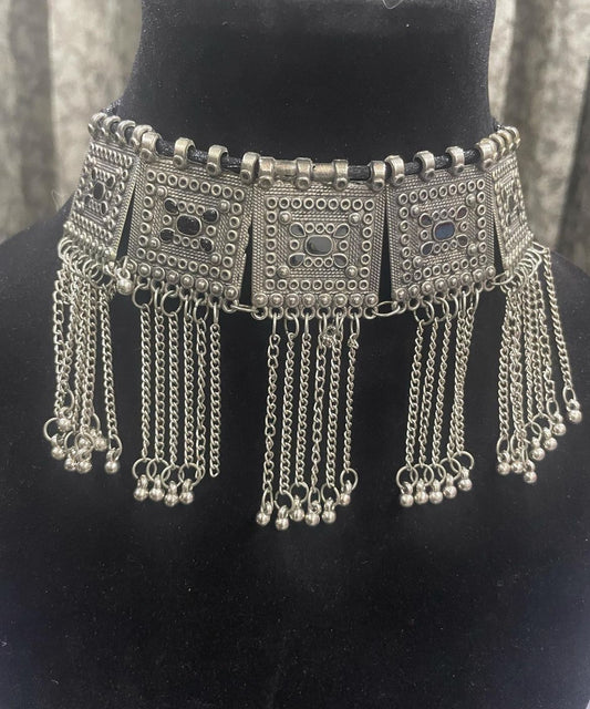 Afghan Boho Fringe Necklace