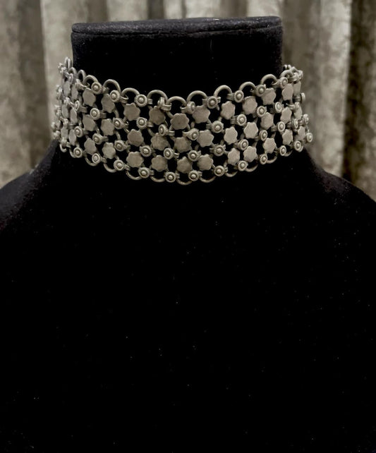 Antique Silver Boho Choker