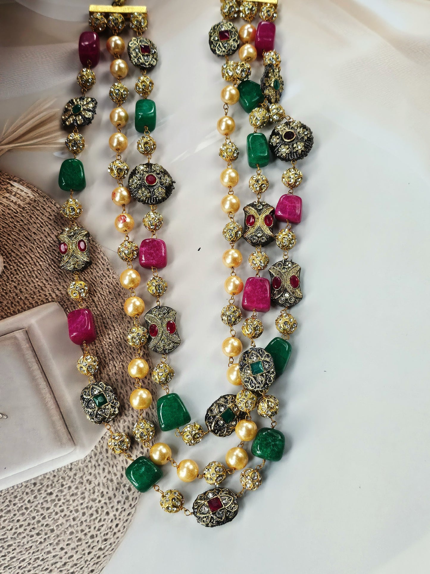 Royal Heritage Kundan pearl Necklace Set