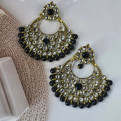 Kundan Chandbali Earrings