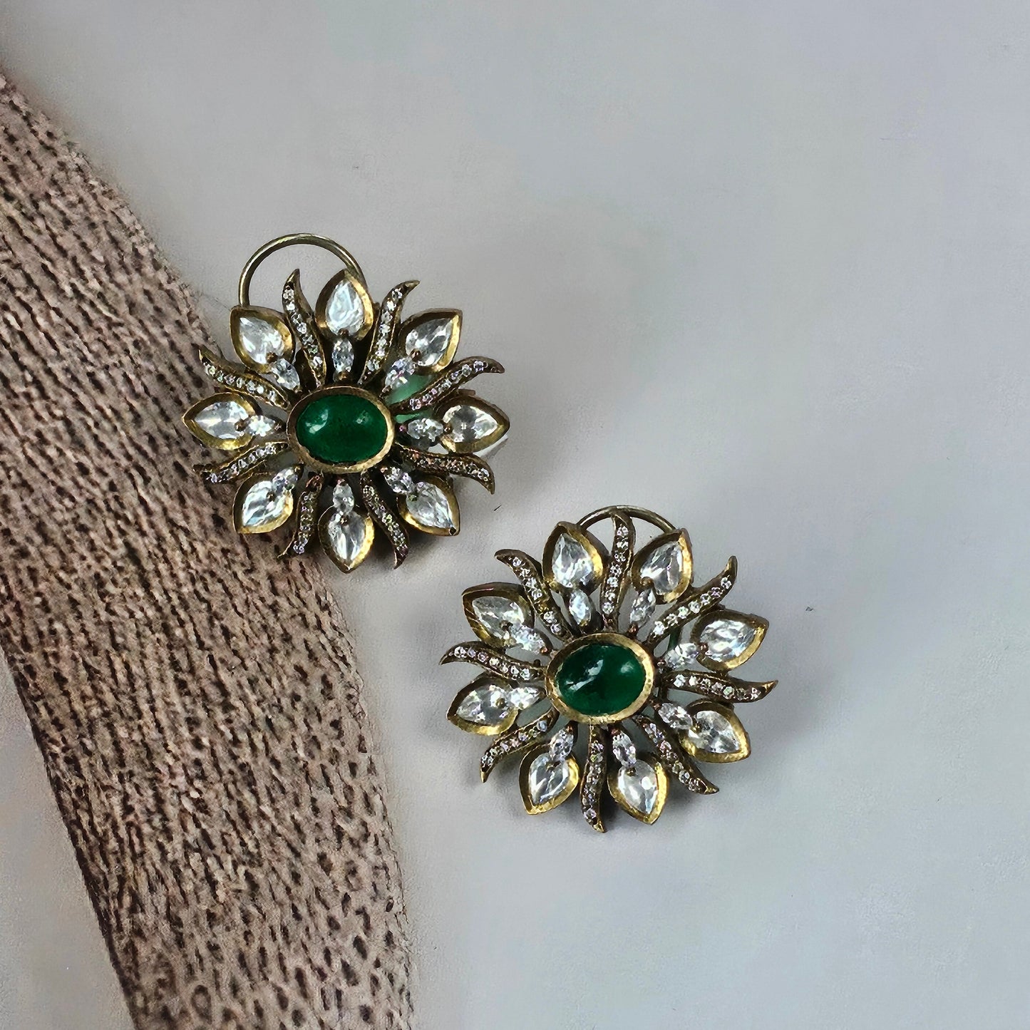 Floral Kundan Earrings