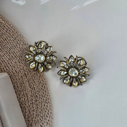 Floral Kundan Earrings