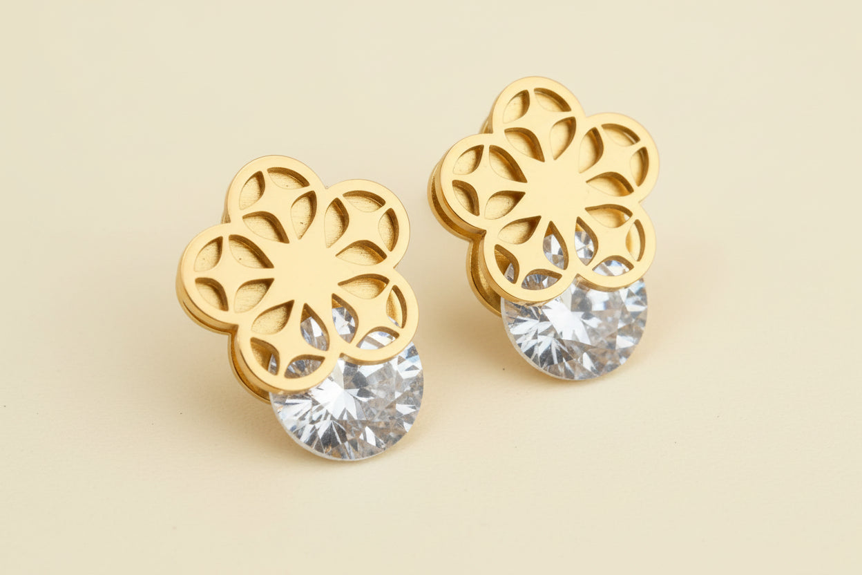 Golden Bloom Studs
