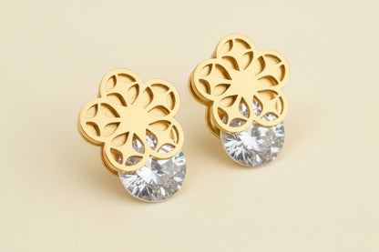 Golden Bloom Studs