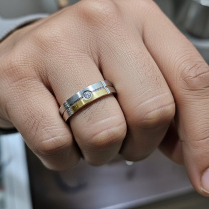 Imperial Two -Tone Men Band Ring