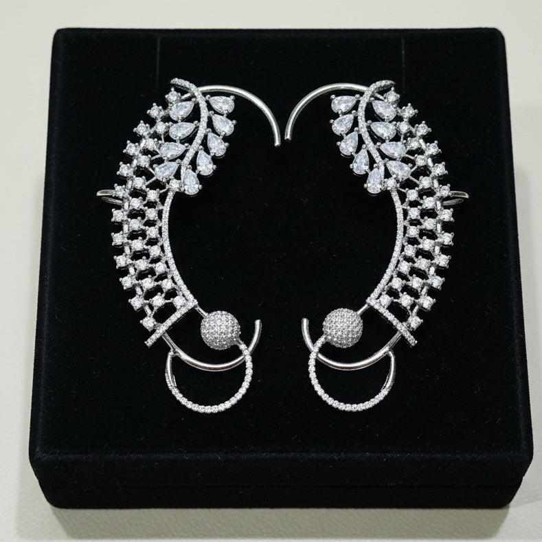 American Diamond Swan Ear cuff