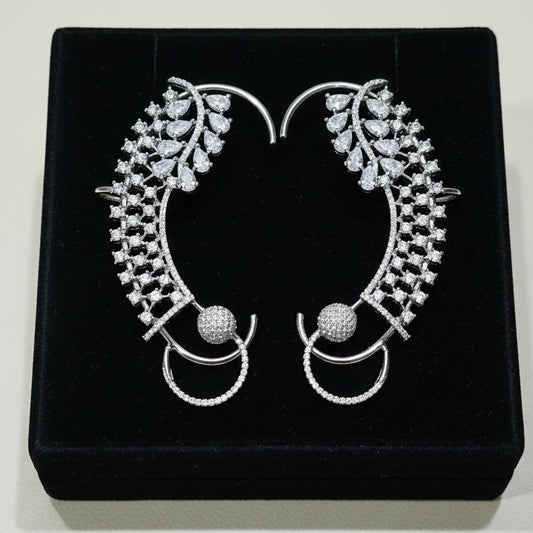 American Diamond Swan Ear cuff