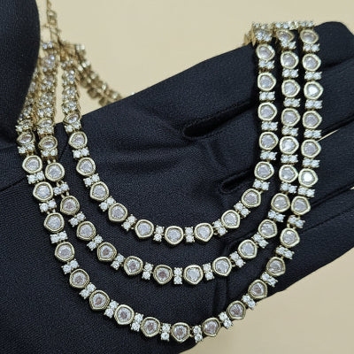 Noor Polki Layered Necklace Set