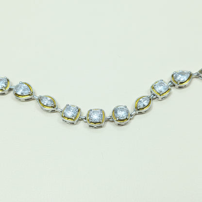 Alia minimal Polki necklace set