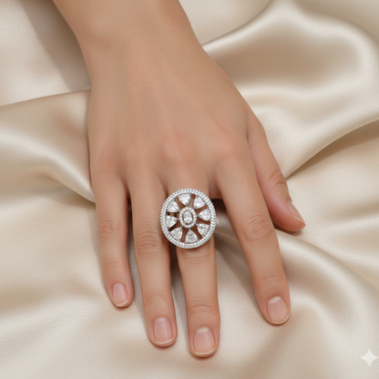 Celestial Radiance Statement Ring