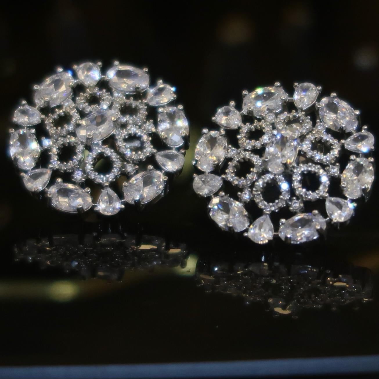 Crystal Radiance Stud Earrings