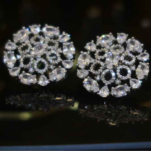 Crystal Radiance Stud Earrings