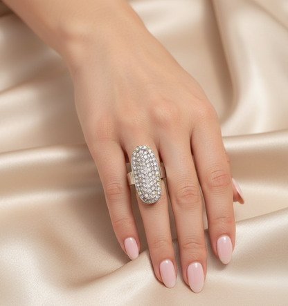 Starlit Cascade Ring