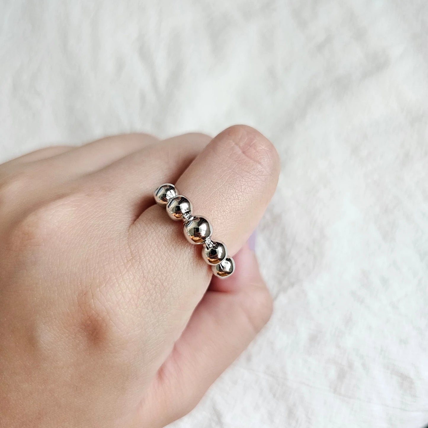 Sculptural Beaded Ring