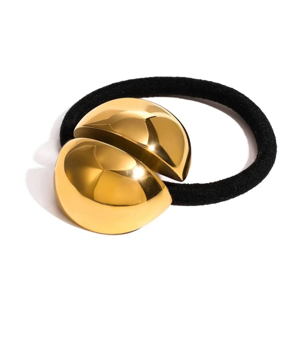 Golden Sphere Hair Cuff