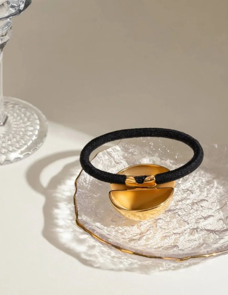 Golden Sphere Hair Cuff