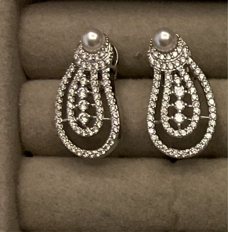 Pearl Cascade Elegance Earrings