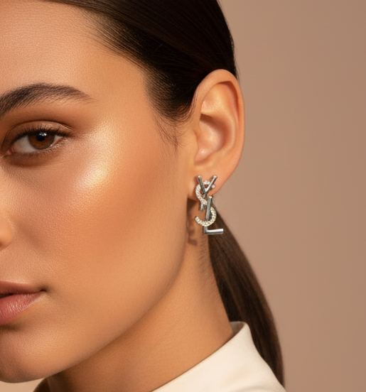 Initial Elegance earrings