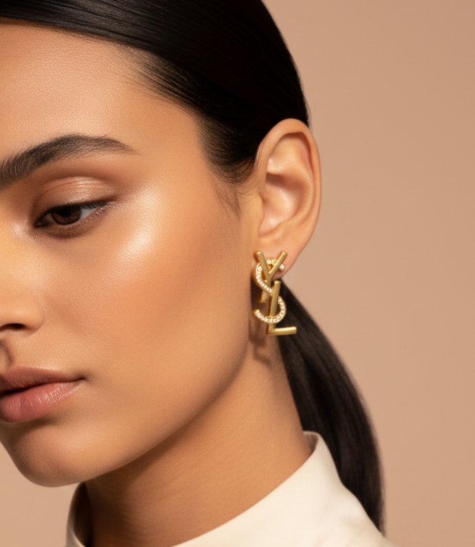 Initial Elegance earrings