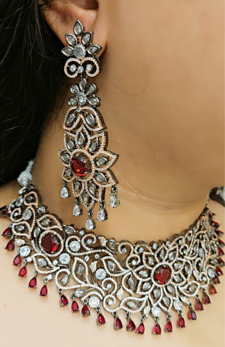 Crimson Royale Choker Set