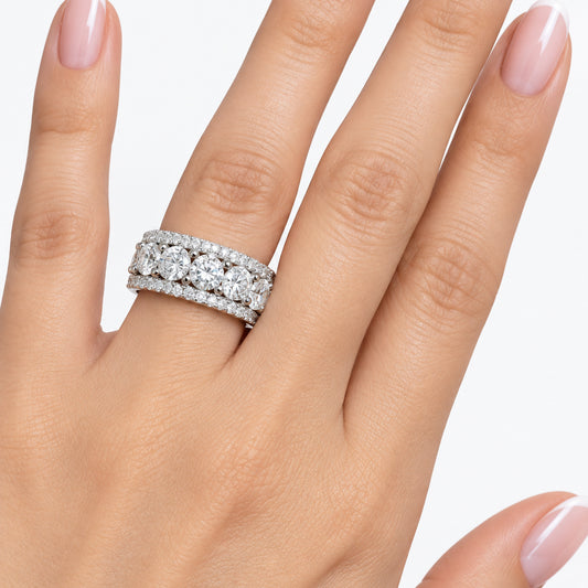 AD Band Statement Ring