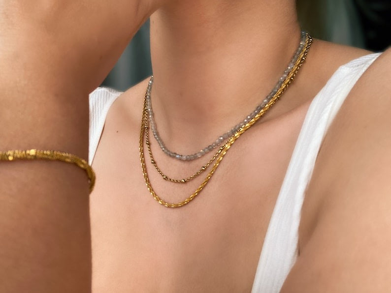 Gold Chain with beads