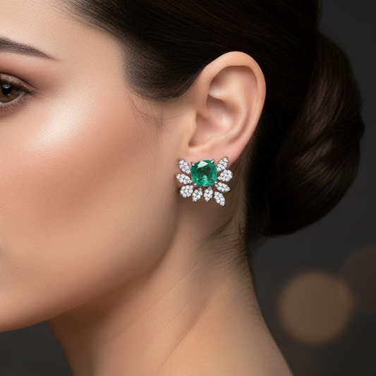 Emerald Radiance Studs