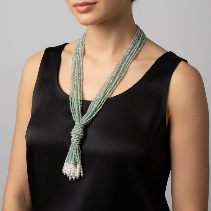 The Crystal Tassel Lariat Collection