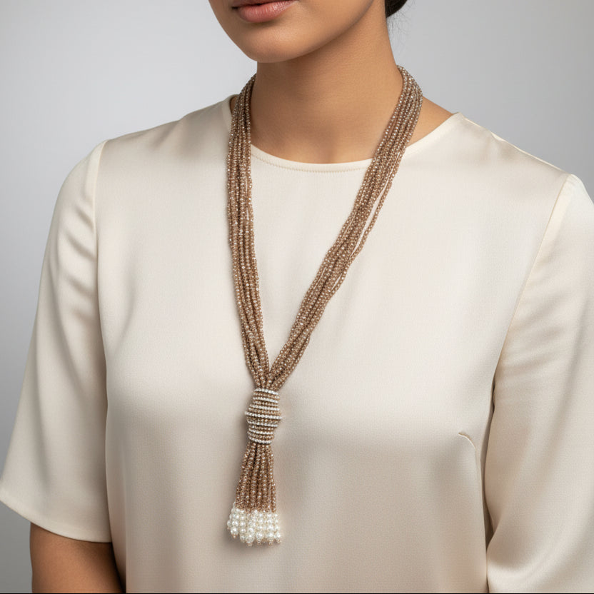 The Crystal Tassel Lariat Collection