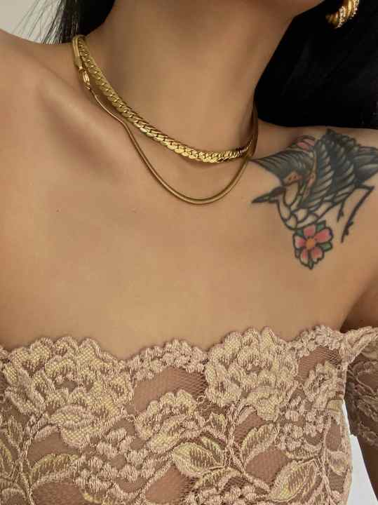 Golden Herringbone Chain