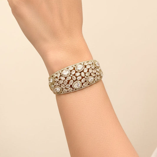 American Diamond Statement Cuff Bracelet