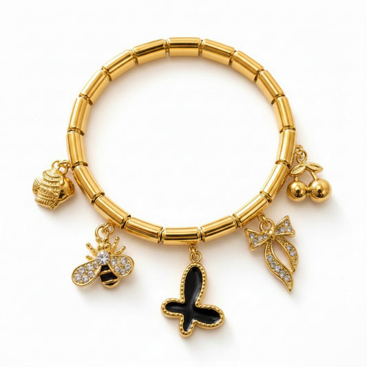 Stretchable charm Bracelet