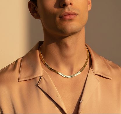 Golden Herringbone Chain