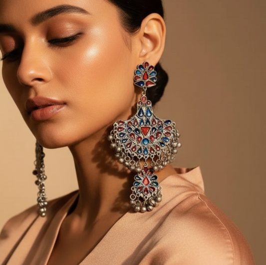 Mystic Mosaic Chandeliers Earring