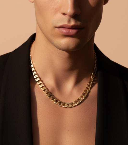 Bold Gleam Gold Cuban Chain