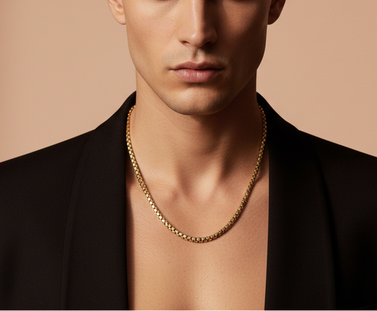Bold Gold Box Chain