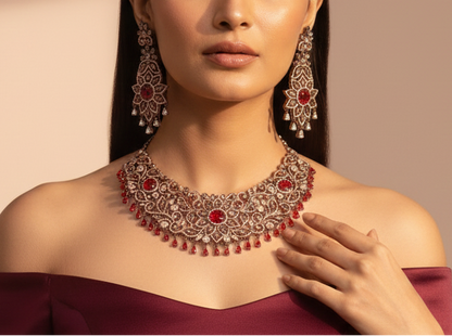 Crimson Royale Choker Set