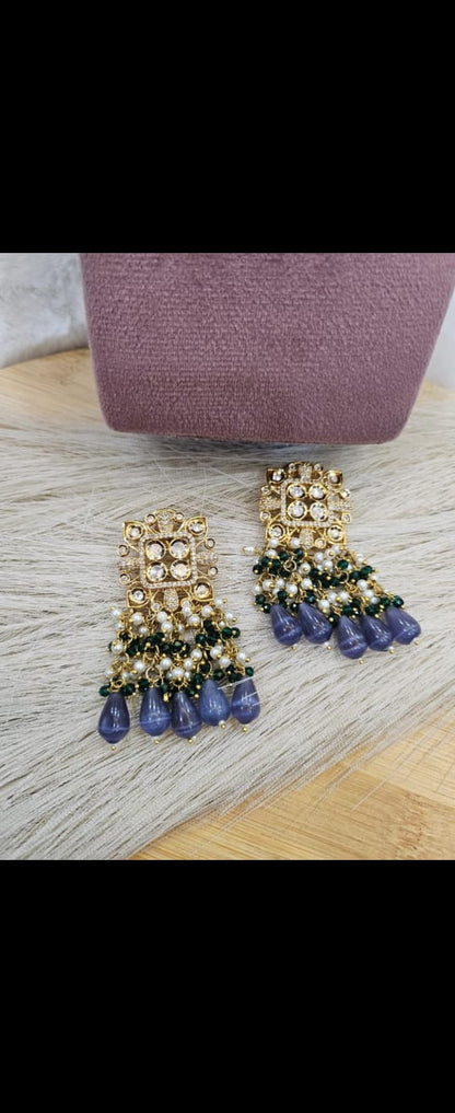 Royal sapphire Choker Set