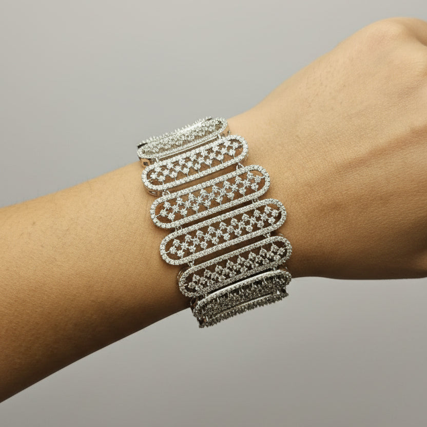 American Diamond statement Bracelet