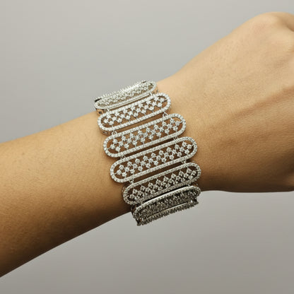 American Diamond statement Bracelet