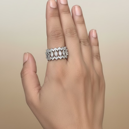 AD Band Statement Ring