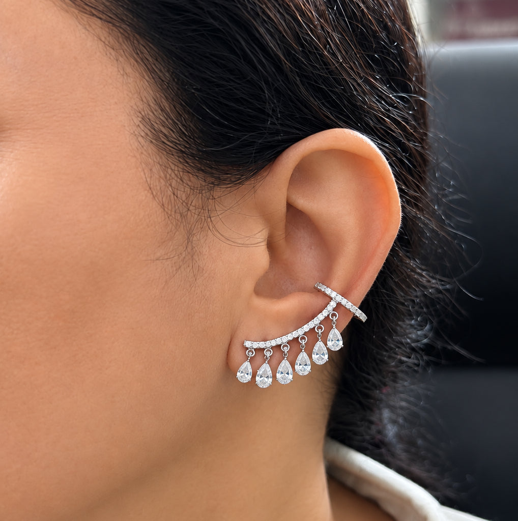 Silver Layered Ear Cuff