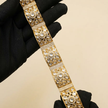 Kundan Gajra Bracelet