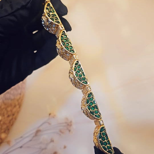 Kundan Gajra Bracelet