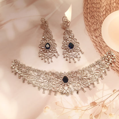 Sapphire stardust set