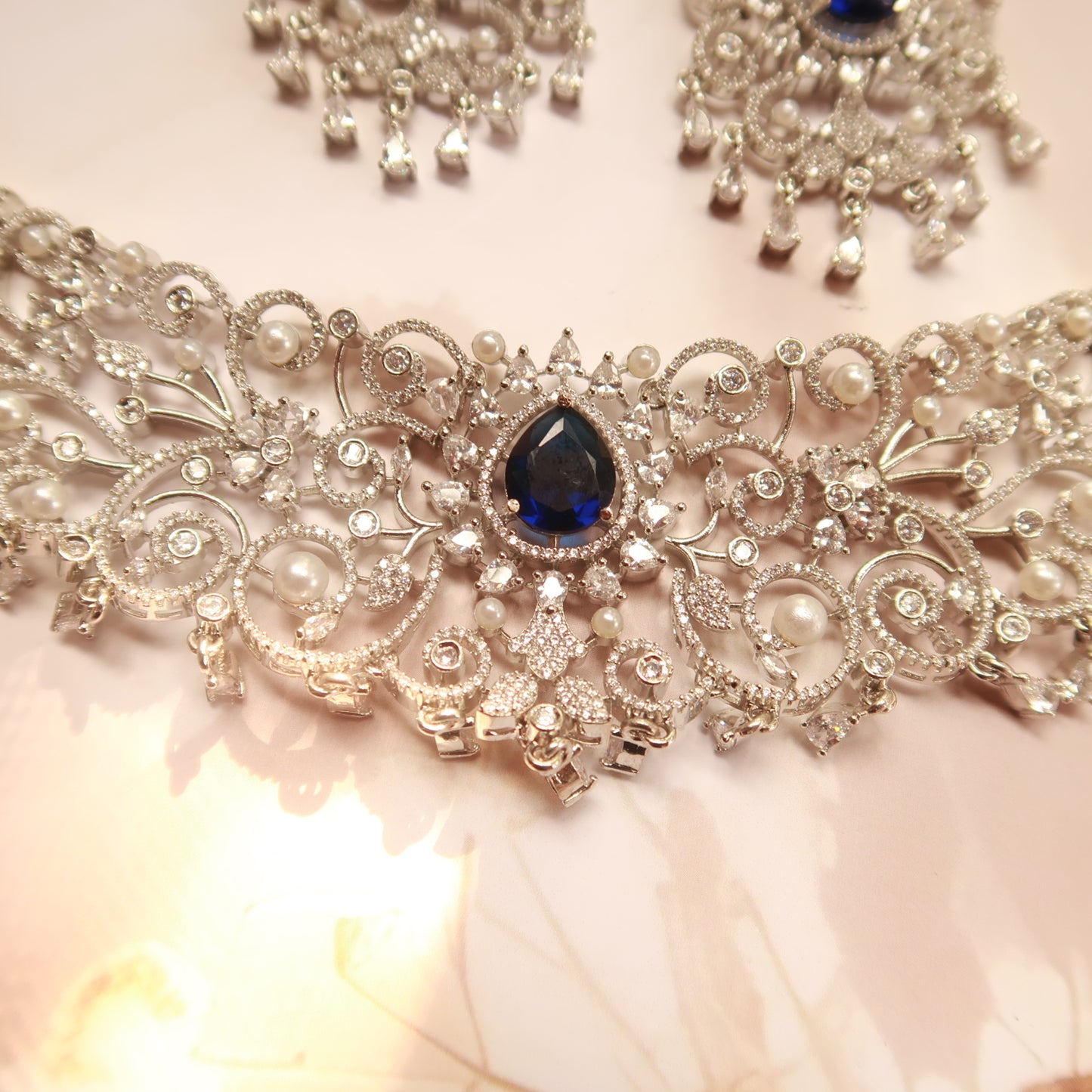 Sapphire stardust set