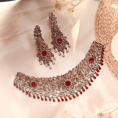 Crimson Royale Choker Set