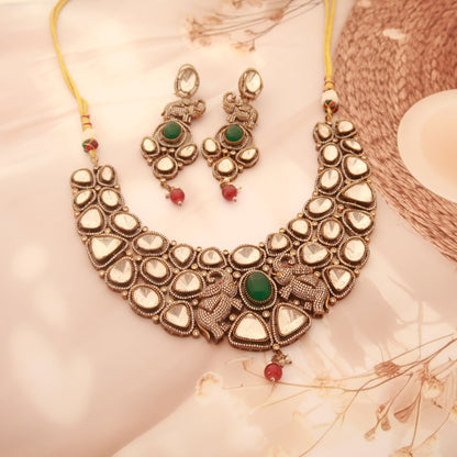 Kundan Necklace with Pearl & Ruby