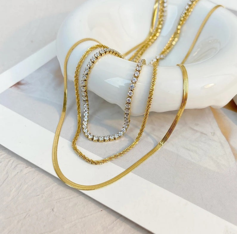Triple Layer Glam Chain