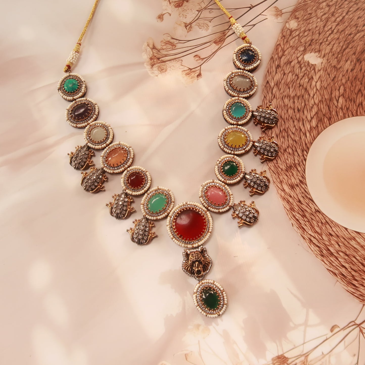 Multicolour Designer Polki Set